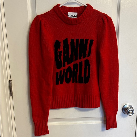 Ganni Sweaters - Ganni Bold Red Turtleneck Sweater